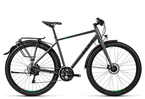 Cube Travel Exc grey black flashgreen 2016