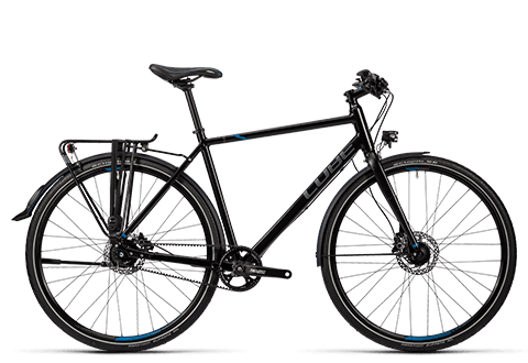 Cube Travel SL black grey flashblue 2016