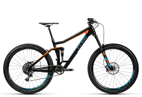 Cube Stereo 160 C:62 SL 27.5 carbon´n´flashorange 2016