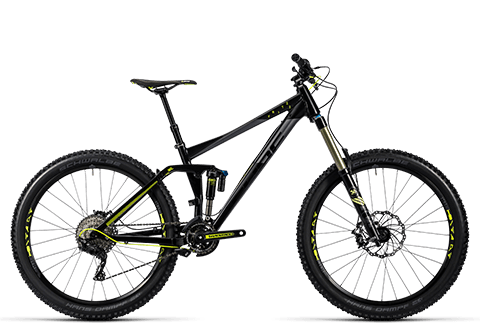 Cube Fritzz 180 HPA Race 27.5 black´n´flashyellow 2016