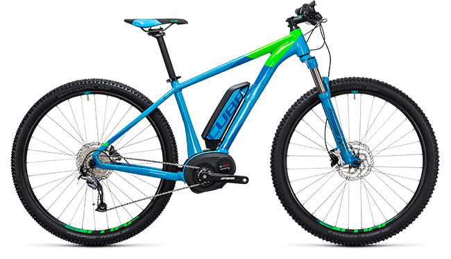 CUBE Reaction Hybrid ONE 400 blue´n´flashgreen 2017