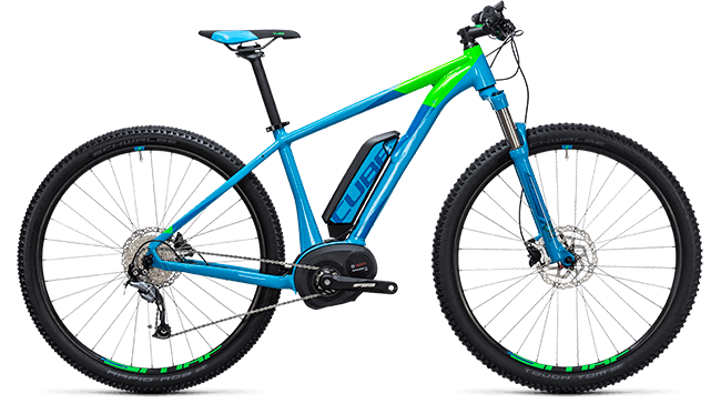 CUBE Reaction Hybrid ONE 500 blue´n´flashgreen 2017