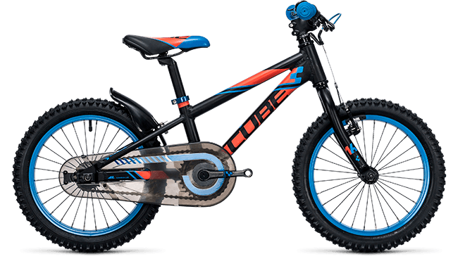 CUBE Kid 160 black´n´flashred´n´blue 2017