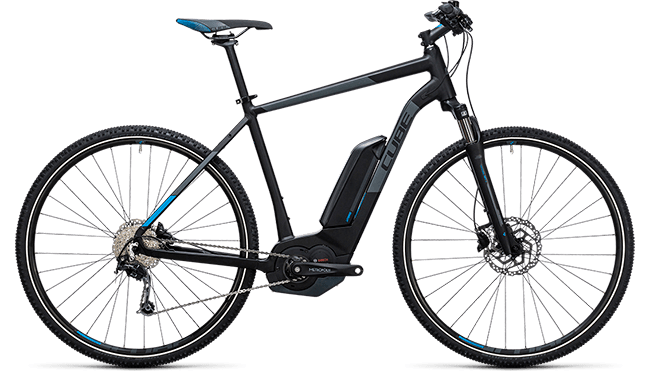 CUBE Cross Hybrid Pro 400 black´n´blue 2017