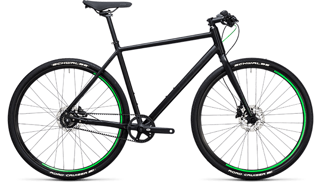 CUBE Hyde Race black´n´flashgreen 2017