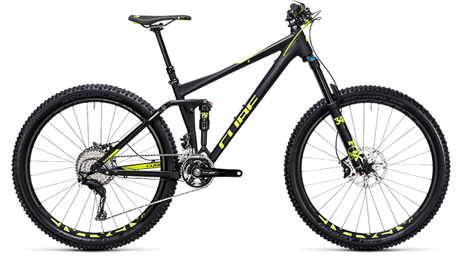 CUBE Stereo 140 HPA Race 27.5 black´n´flashyellow 2017