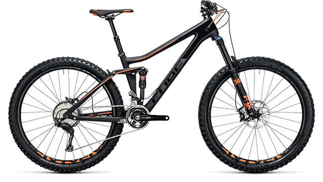 CUBE Stereo 140 C:62 Race 27.5 carbon´n´flashorange 2017