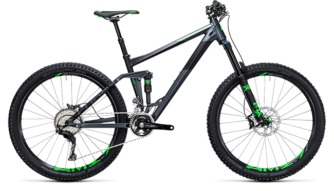 CUBE Stereo 160 HPA SL 27.5 iridium´n´green 2017