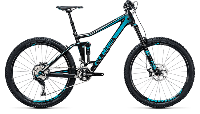 CUBE Stereo 160 C:62 Race 27.5 carbon´n´blue 2017