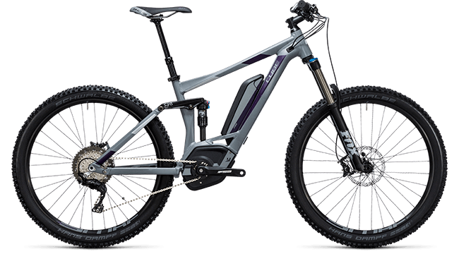 CUBE Sting WLS Hybrid 140 SL 500 27.5 grey´n´aubergine 2017