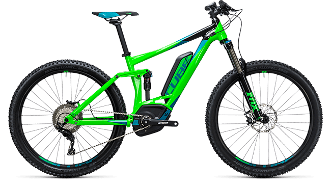 CUBE Stereo Hybrid 140 HPA Pro 400 27.5 flashgreen´n´bermudablue 2017