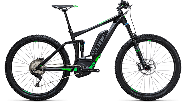 CUBE Stereo Hybrid 140 HPA Race 500 27.5 black´n´flashgreen 2017