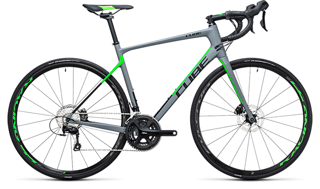 CUBE Attain GTC Pro Disc grey´n´flashgreen 2017