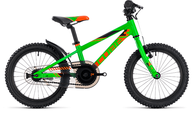 CUBE Kid 160 flashgreen´n´orange 2018