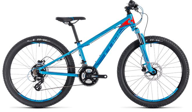 CUBE Kid 240 Disc blue´n´flashred 2018