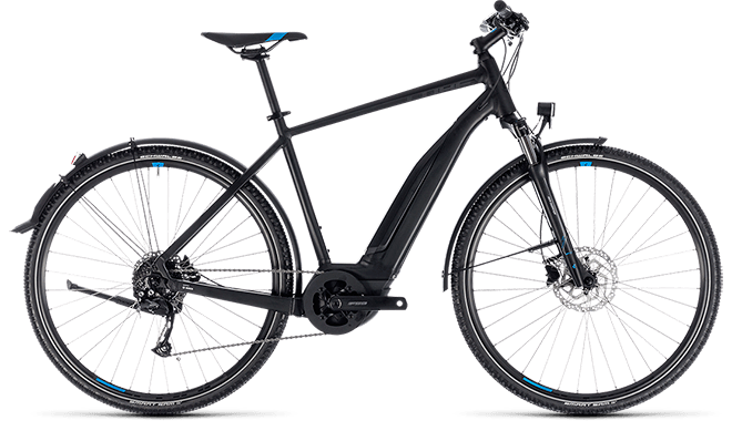 CUBE Cross Hybrid ONE Allroad 500 black´n´blue 2018