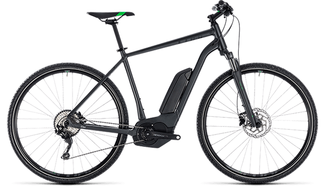 CUBE Cross Hybrid Pro 400 grey´n´flashgreen 2018