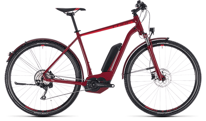 CUBE Cross Hybrid Pro Allroad 500 darkred´n´red 2018