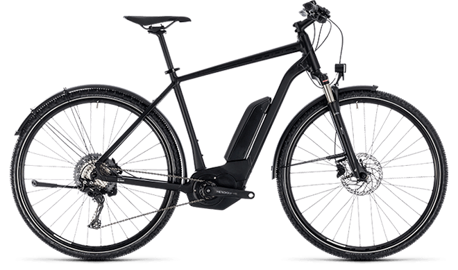 CUBE Cross Hybrid Race Allroad 500 black´n´white 2018