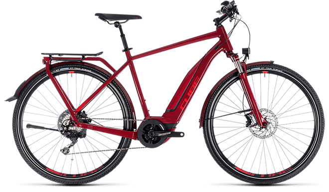 CUBE Touring Hybrid EXC 500 darkred´n´red 2018 / 2019