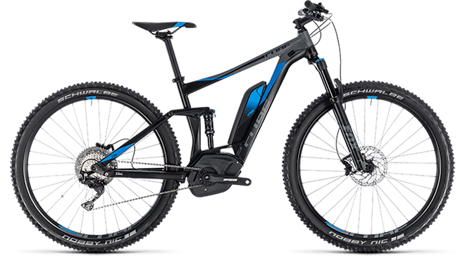 CUBE Stereo Hybrid 120 EXC 500 black´n´blue 2018