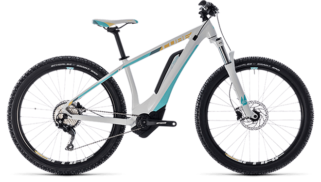 CUBE Access Hybrid Pro 400 white´n´blue 2018