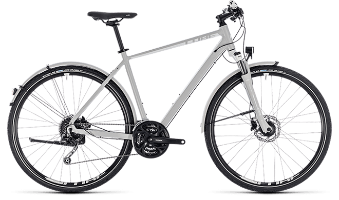 CUBE Nature Pro Allroad bright grey´n´white 2018