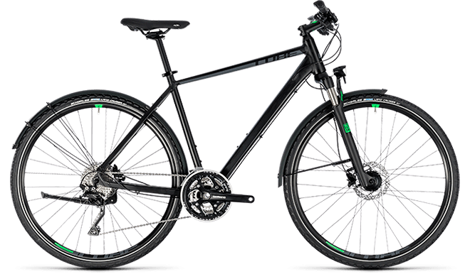 CUBE Cross Allroad black´n´green 2018