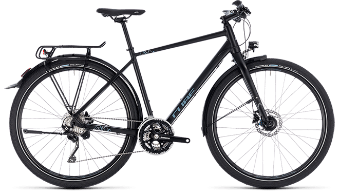 CUBE Travel EXC black´n´grey 2018