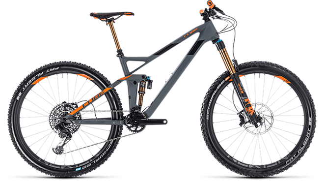 CUBE Stereo 140 HPC TM 27.5 grey´n´orange 2018