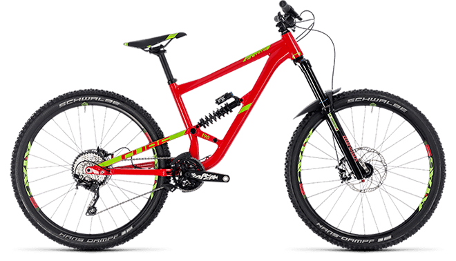 CUBE Hanzz 190 Race 27.5 red´n´lime 2018