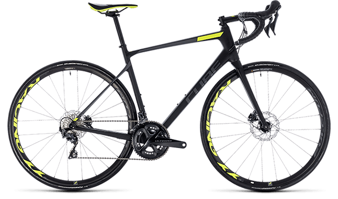 CUBE Attain GTC SLT Disc carbon´n´flashyellow 2018