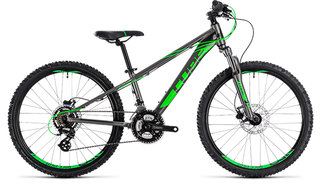 CUBE Kid 240 Disc grey´n´flashgreen 2019