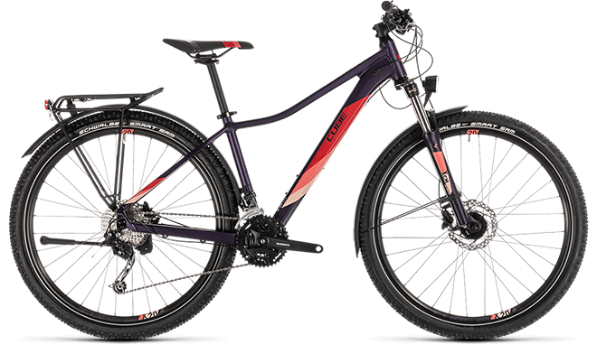 CUBE Access WS Pro Allroad aubergine´n´rose 2019