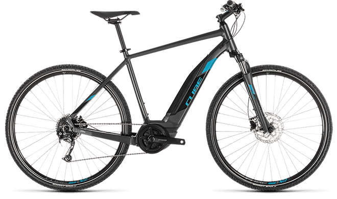 CUBE Cross Hybrid ONE 400 iridium´n´blue 2019