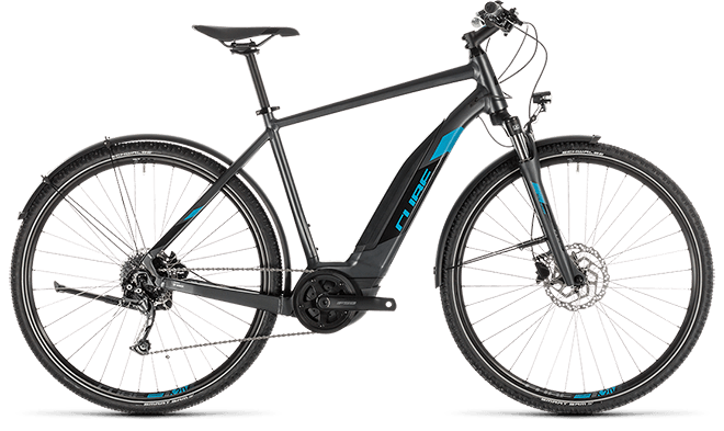 CUBE Cross Hybrid ONE 400 Allroad iridium´n´blue 2019