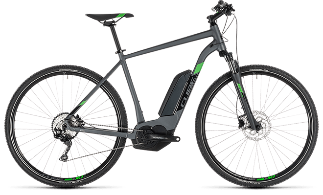 CUBE Cross Hybrid Pro 500 iridium´n´green 2019