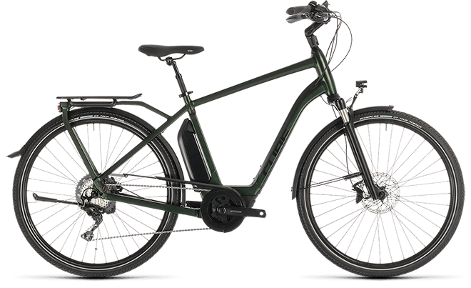 CUBE Town Sport Hybrid EXC 500 green´n´black 2019