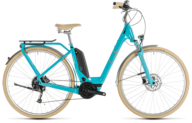 CUBE Elly Ride Hybrid 400 aqua´n´orange 2019