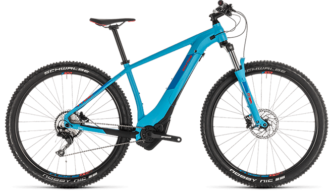 CUBE Reaction Hybrid EXC 500 blue´n´red 2019