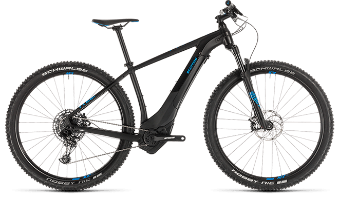 CUBE Reaction Hybrid EAGLE 500 black´n´blue 2019