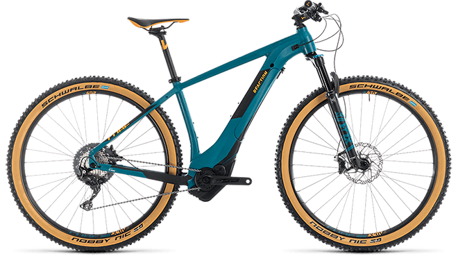 CUBE Reaction Hybrid SLT 500 pinetree´n´orange 2019