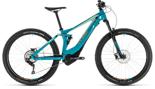 CUBE Sting Hybrid 120 Race 500 turquoise´n´apricot 2019