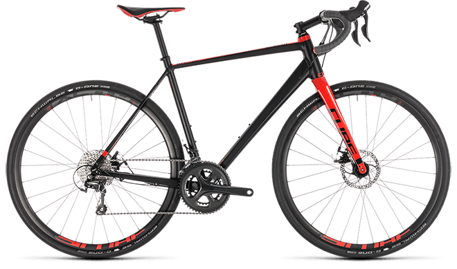 CUBE Nuroad Pro black´n´red 2019