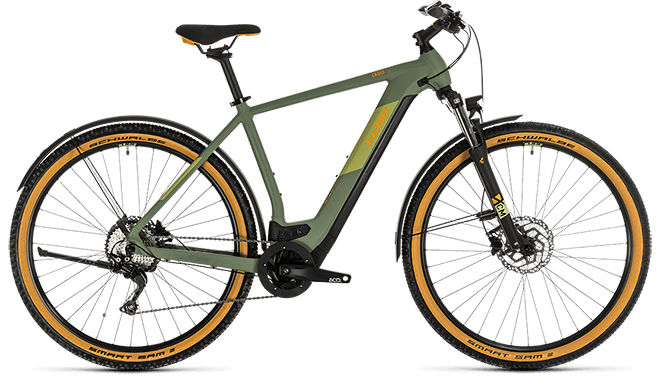 CUBE Cross Hybrid Pro 500 Allroad green´n´orange 2020