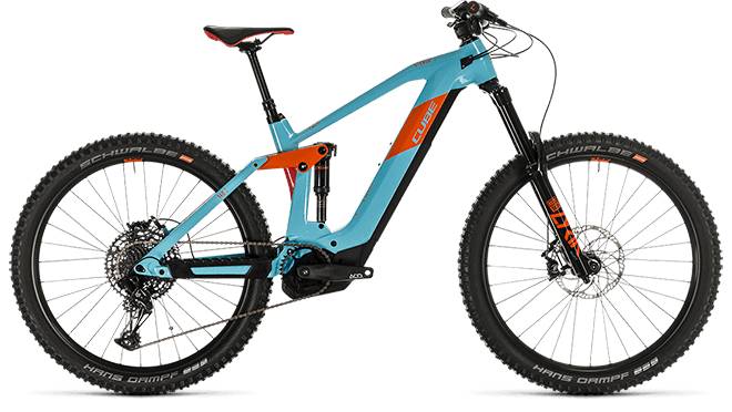 CUBE Stereo Hybrid 160 HPC SL 625 27.5 glacierblue´n´orange 2020