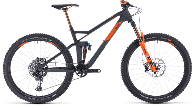 CUBE Stereo 140 HPC TM 27.5 grey´n´orange 2020