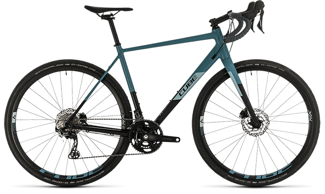 CUBE Nuroad Race black´n´greyblue 2020