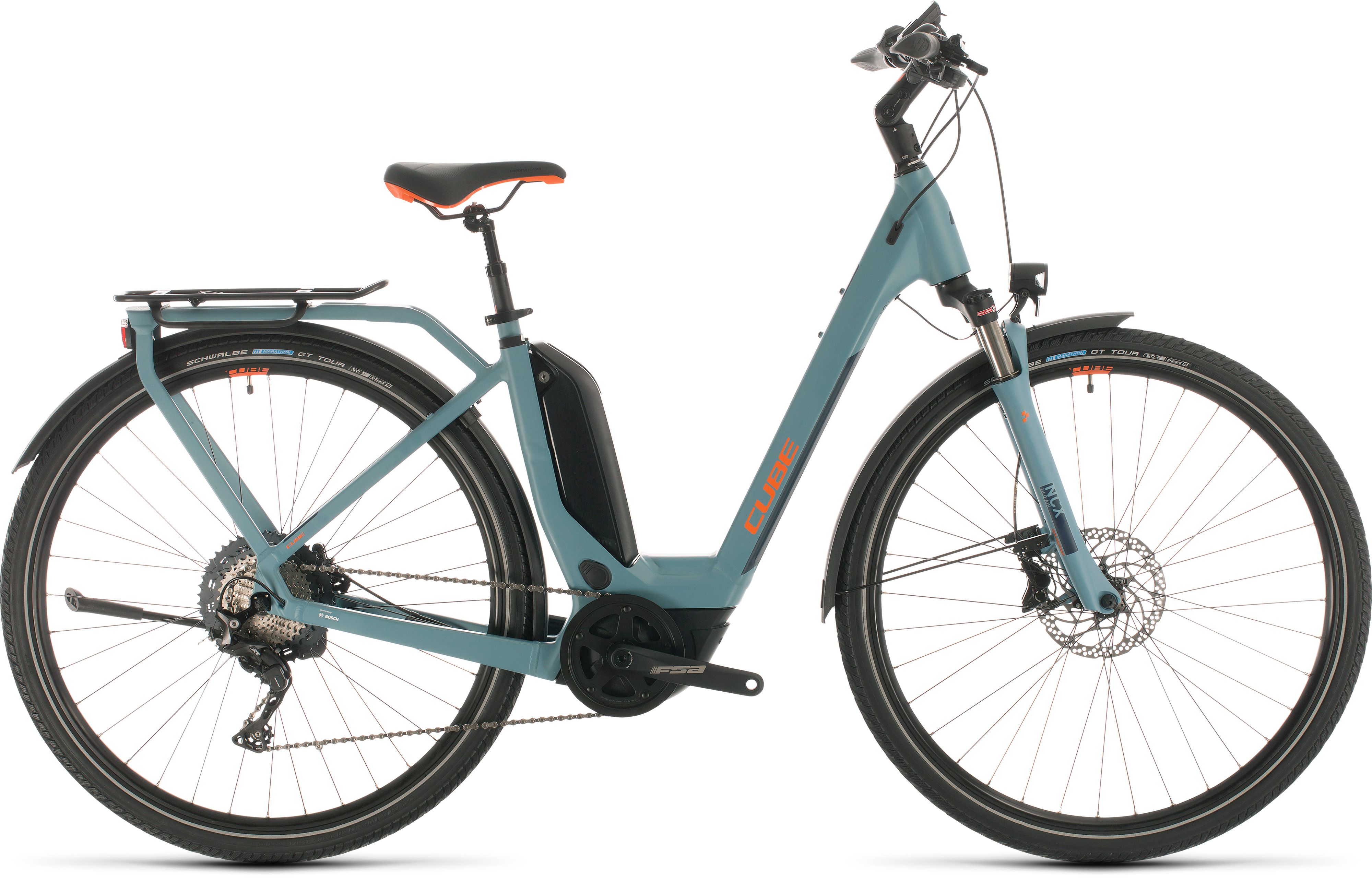 Cube touring hybrid exc 500 on sale blue n orange