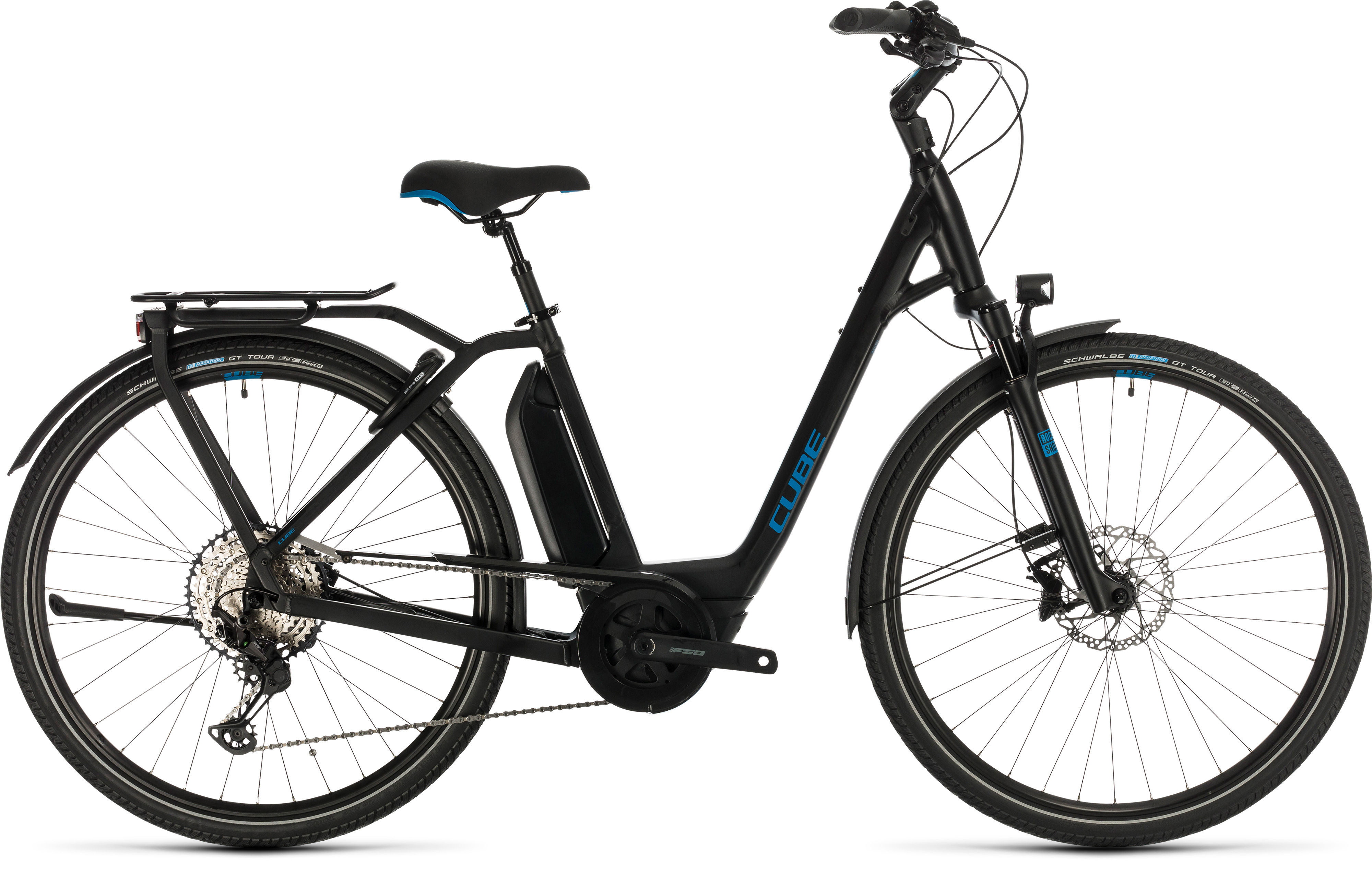 CUBE PRODUCT ARCHIVE CUBE Town Sport Hybrid EXC 500 Black n blue 2020